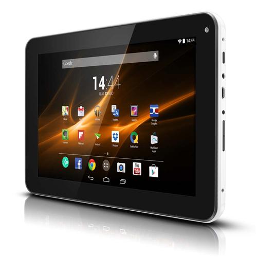 Tablet Multilaser M9 Branco com Super Tela 9”, Memória 8GB, Dual Câmera, WiFi, Android 4.4 Kit