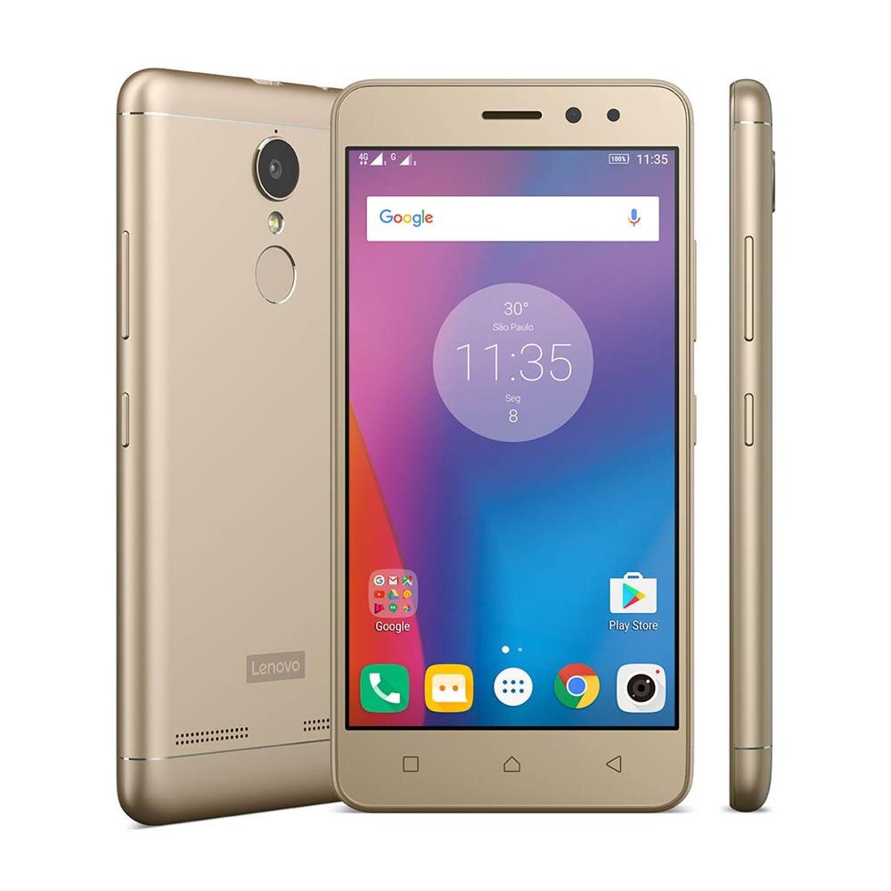 Smartphone Lenovo Vibe K6 Dourado com 32GB, Tela 5", Câmera 13MP, 4G