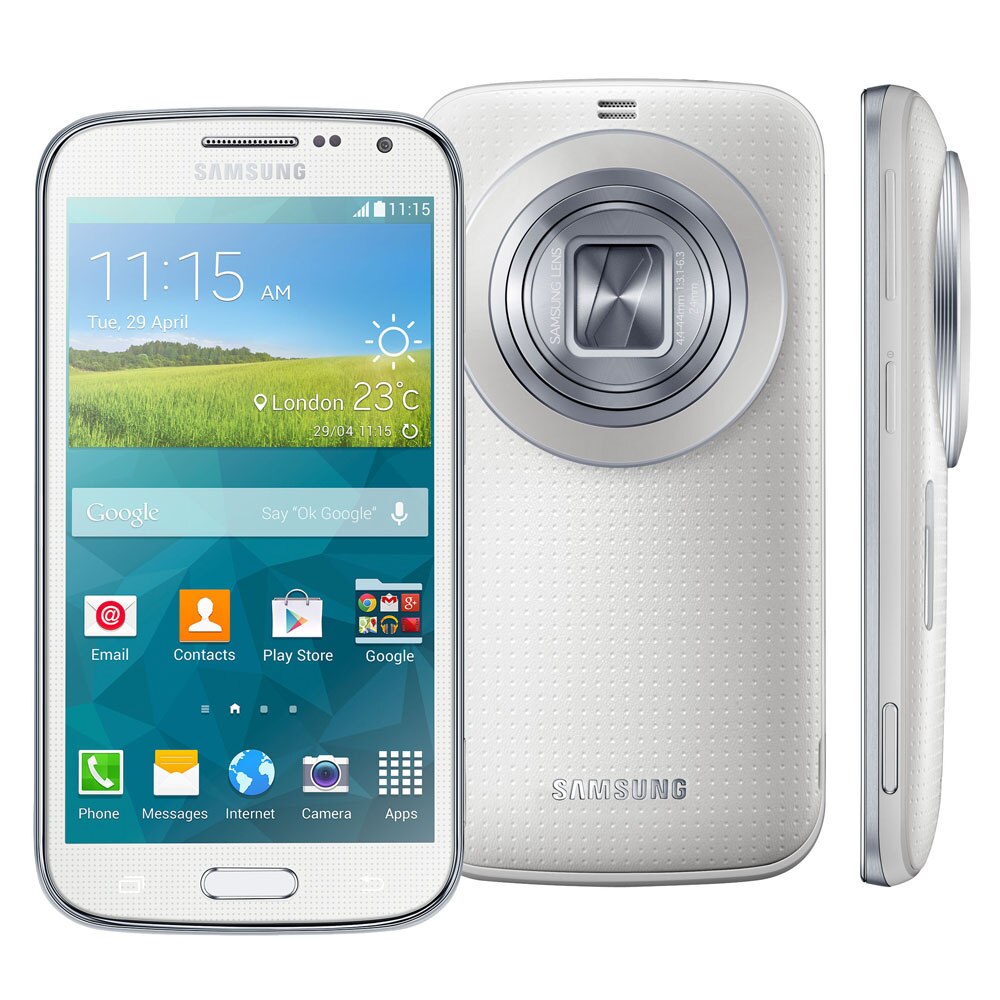Celular Desbloqueado Samsung Galaxy K Zoom Branco com Tela 4.8'', Câmera 20.7MP, Android 4.4 Celular Desbloqueado Samsung Galaxy K Zoom Branco com Tela 4.8'', Câmera 20.7MP, Android 4.4