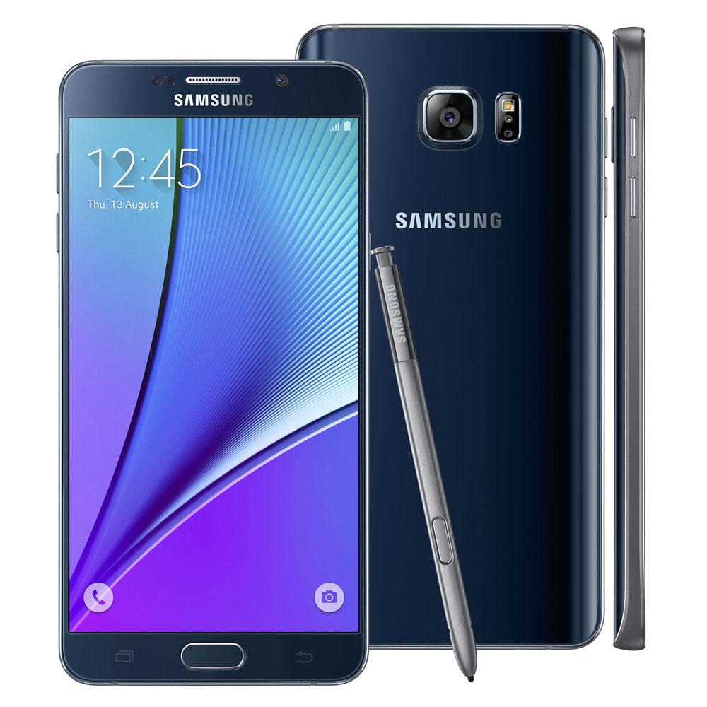 Smartphone Samsung Galaxy Note 5 SMN920G Preto com 32GB, Tela de 5.7