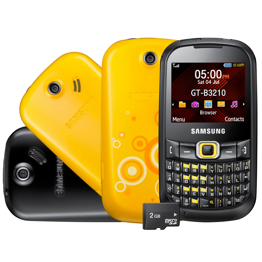 Celular Desbloqueado Samsung Corby Smart B3210 Amarelo/Preto c/ Câmera