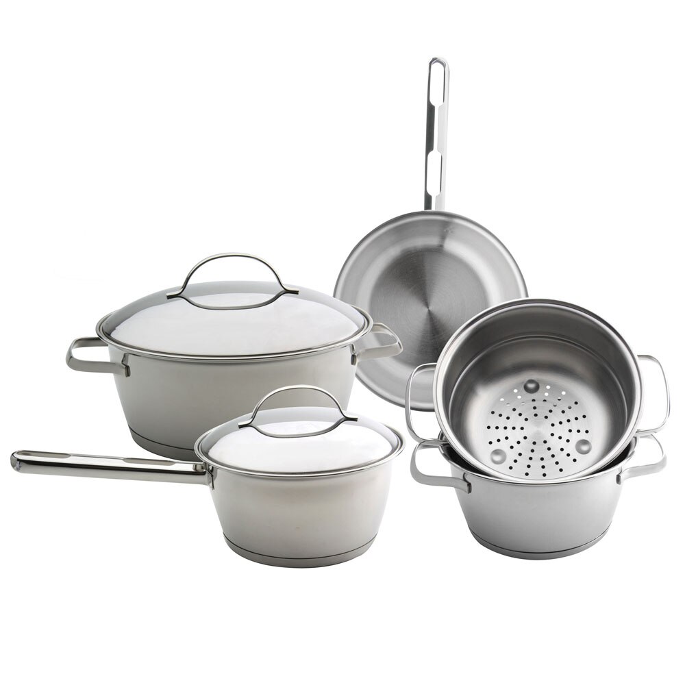 Conjunto De Panelas Tramontina Allegra Aco Inox 5 Peças peças aco conjunto 5 inox allegra panelas tramontina de