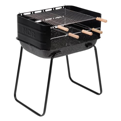 Churrasqueira Mor Arizona em Aço Esmaltado com Grelha e 4 Espetos