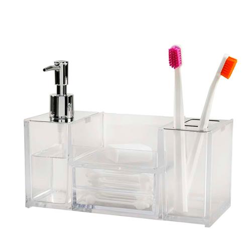 Organizador de Pia para Banheiro Brinox Quadrata 1987 Conjunto para Banheir # Organizador Multiuso Para Pia De Banheiro Organizador de Pia para Banheiro Brinox Quadrata 1987 Conjunto para Banheir # Organizador Multiuso Para Pia De Banheiro