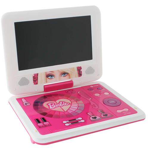 DVD Player Portátil Tectoy Camarim Fashion da Barbie com Tela Giratória