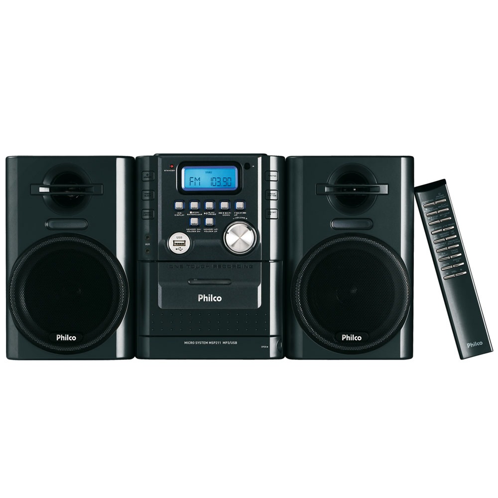 Micro System Philco MSP211 c/ Entrada USB - 12 W RMS - Micro e Mini