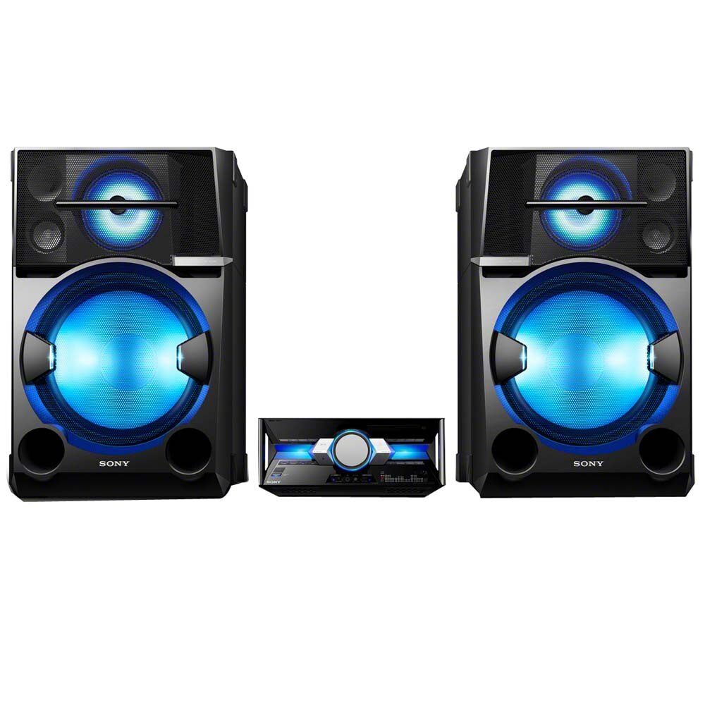 Mini System Sony Shake 99 com CD Player, Duplo USB, DJ Effect, Led