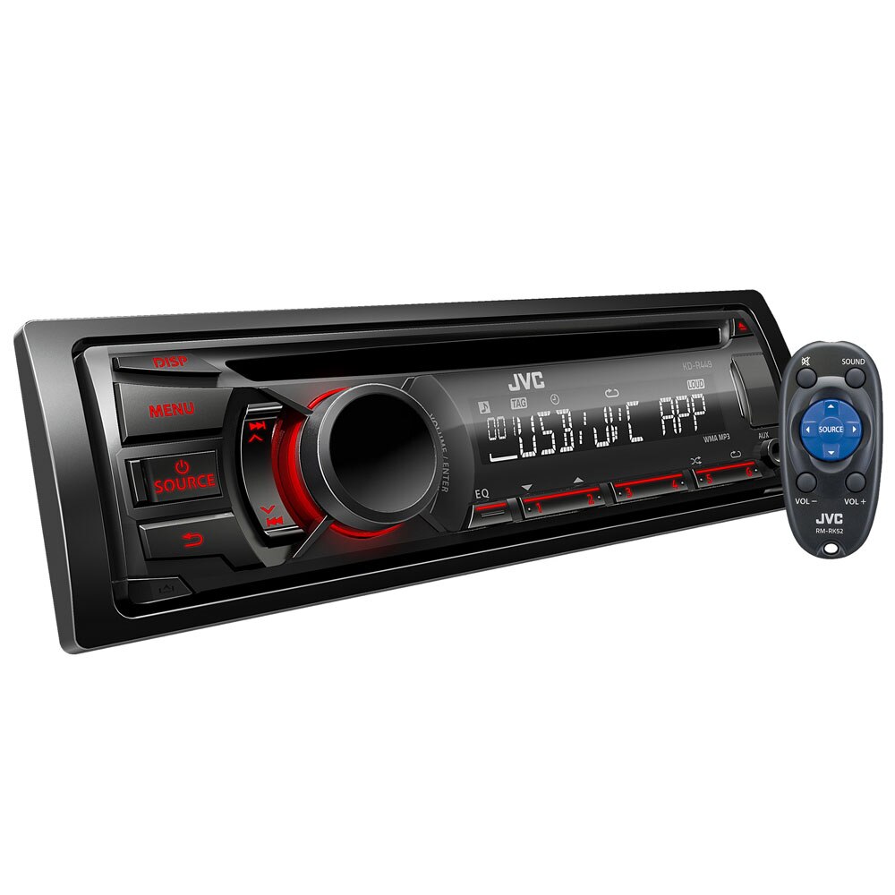 CD Player Automotivo JVC KDR449 com Rádio AM/FM, Entradas USB e