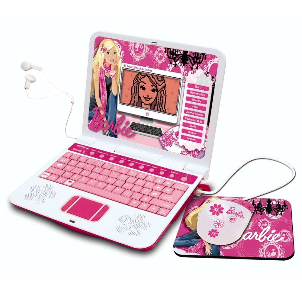 Laptop Infantil Barbie BBook Oregon BG68 c/ 80 Atividades Notebooks