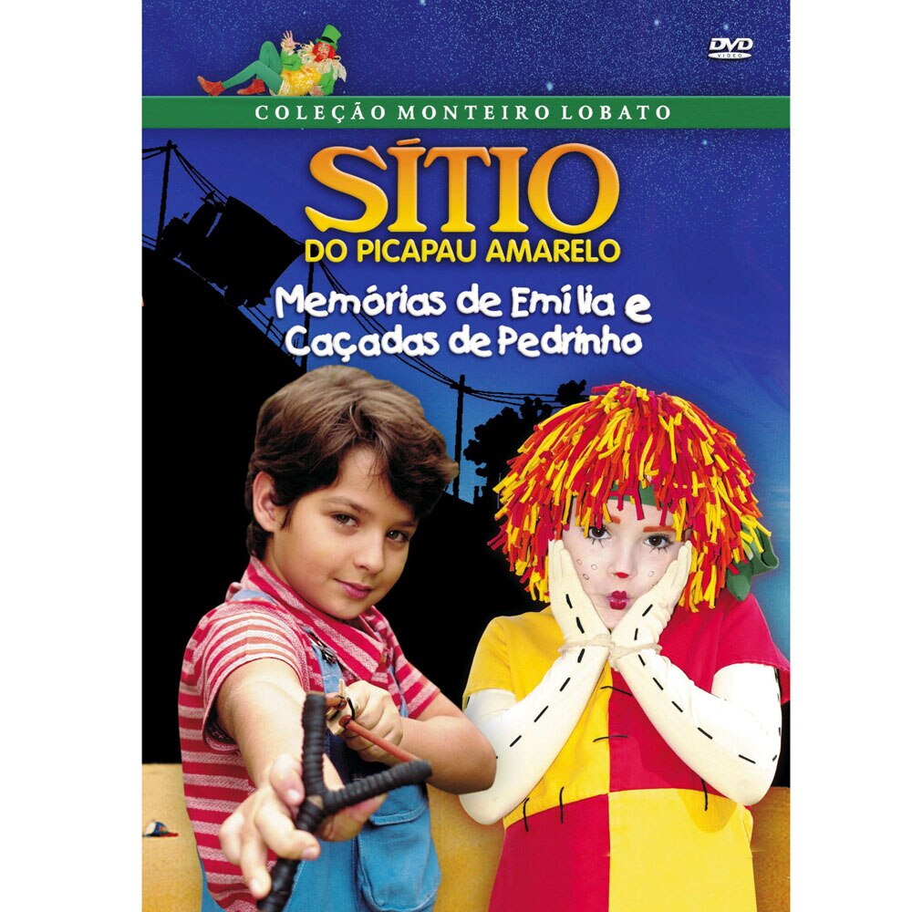 DVD Sítio do Picapau Amarelo Memórias de Emília e Caçadas de Pedrinho Infantil no DVD Sítio do Picapau Amarelo Memórias de Emília e Caçadas de Pedrinho Infantil no