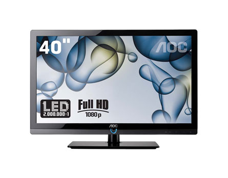 TV 40" LED AOC LE40H157 - Um verdadeiro centro de entretenimento TV 40" LED AOC LE40H157 - Um verdadeiro centro de entretenimento