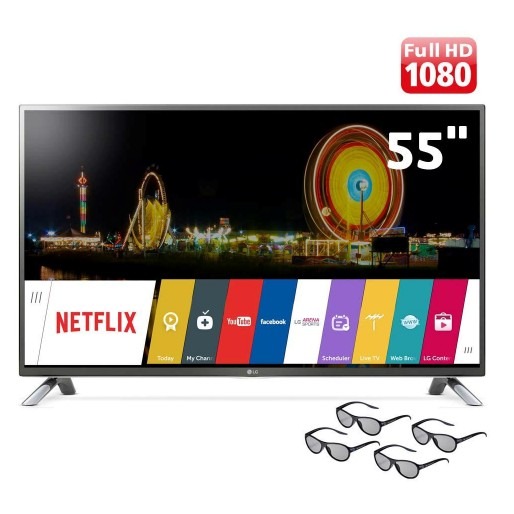 Smart TV Cinema 3D LED 55 polegadas LG 55LF6500 Smart TV Cinema 3D LED 55 polegadas LG 55LF6500