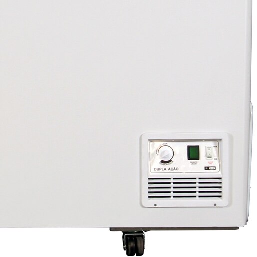 Painel frontal com os modos Conservador e Refrigerador freezer horizontal fricon painel conservador refrigerador