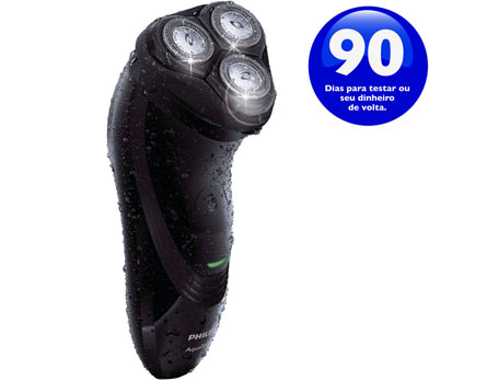 Barbeador Philips Seco e Molhado AquaTouch - Barbear rente e confortável Barbeador Philips Seco e Molhado AquaTouch - Barbear rente e confortável