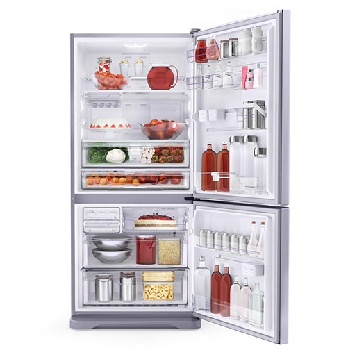 Diversifique o armazenamento Refrigerador Electrolux Frost Free Bottom DB83X 402 litros