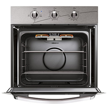O forno de embutir elétrico Continental FOECT060E1B2IN aberto forno de embutir elétrico Continental FOECT060E1B2IN aberto