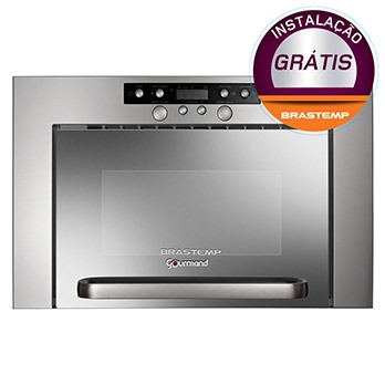 O forno de micro-ondas para embutir Brastemp Gourmand BME25BR forno de micro-ondas para embutir Brastemp Gourmand BME25BR