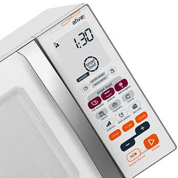 Painel moderno e intuitivo forno de micro-ondas Brastemp BMF45 painel