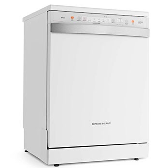 A lava-louças Brastemp BLF12 Branca de lado lava-louças Brastemp BLF12 Branca de lado