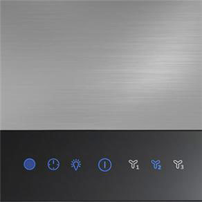 Painel da coifa de parede Electrolux 90CT Inox coifa de parede Electrolux 90CT Inox painel