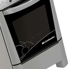Visibilidade perfeita fogão Continental 4 bocas Novitá FGCT004PN Inox painel
