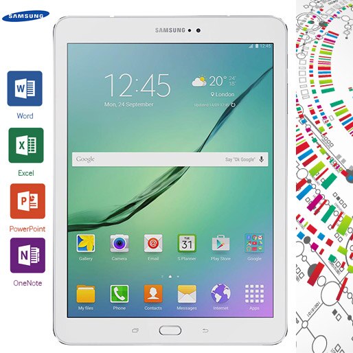 Tablet Samsung Galaxy SM-T819Y Tela 9.7