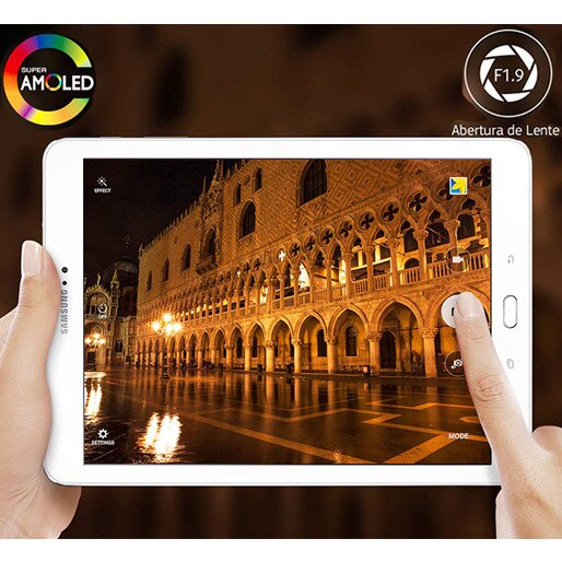 Faça registros incríveis Samsung Galaxy Tab S2 8MP 2.1MP