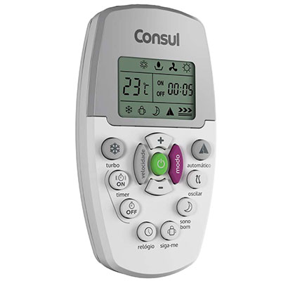 O Consul C1A12AB tem controle remoto com função Siga-Me Ar-Condicionado Portátil Consul C1A12AB controle