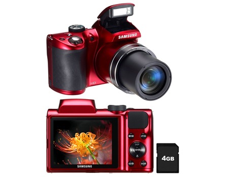 A câmera Samsung WB100 Vermelha