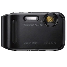 A câmera digital Sony Cyber shot DSC TF1 Preta de costas câmera digital Sony Cyber shot DSC TF1 Preta de costas