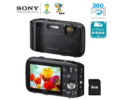 A câmera digital Sony Cyber shot DSC TF1 Preta câmera digital Sony Cyber shot DSC TF1 Preta