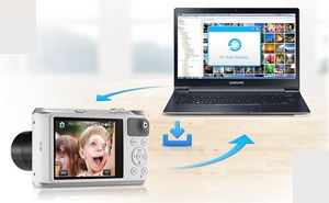 Transferência mais rápida da câmera para o computador camera samsung wb350f pc backup
