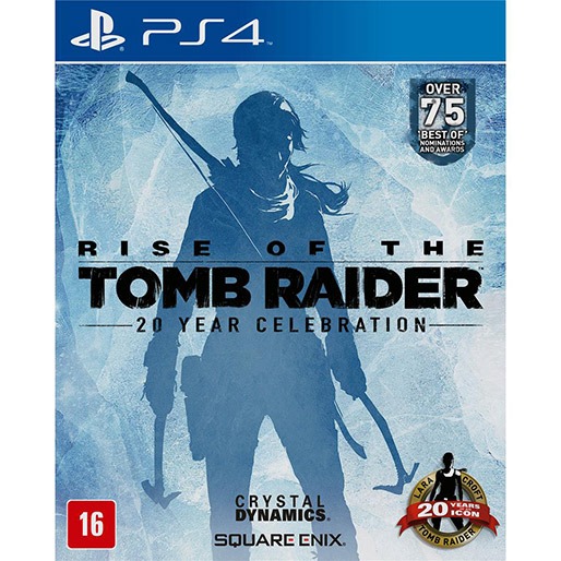 Lute bravamente como Lara Croft! Jogo Rise of the Tomb Raider 20 Year Celebration PS4