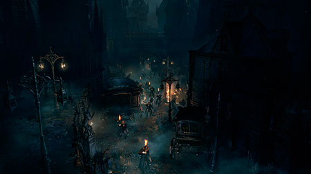 Jogue de forma cooperativa ou combata online Jogo Bloodborne PS4 co-op combate online