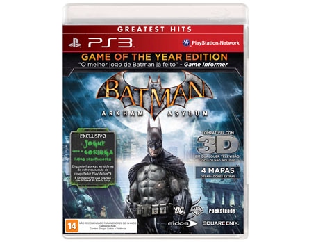Jogue Batman: Arkham Asylum em seu PS3 - Encare a missão do Homem Morcego contra o crime Jogue Batman: Arkham Asylum em seu PS3 - Encare a missão do Homem Morcego contra o crime
