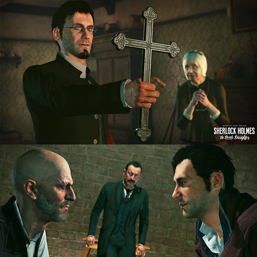 Personagens foram criados a partir de movimentos feitos por atores game devils daughter cinco casos