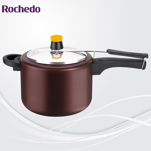 Panela de pressão com revestimento interno antiaderente Panela de Pressão Rochedo Turbo - 4,5 litros