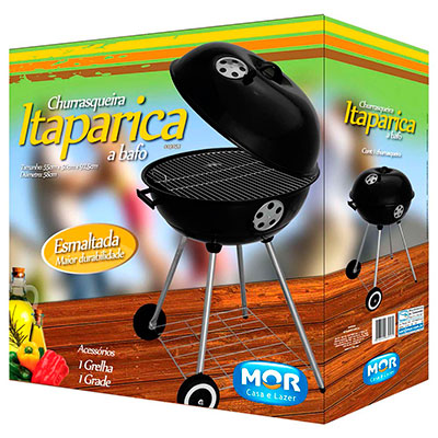 A Mor Itaparica é leve e espaçosa Churrasqueira Mor Itaparica a Bafo leve