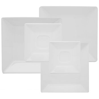 Itens do aparelho de jantar chá e café Oxford Quartier White GM42 2000 42 peças aparelho de jantar chá e café Oxford Quartier White GM42 2000 42 peças itens