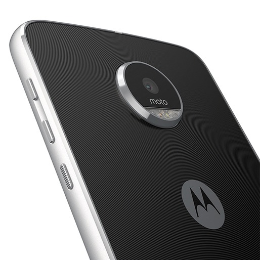 Câmera traseira de 16MP e secundária de 5MP Celular Moto Z Câmeras