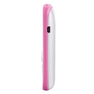 O celular desbloqueado Multilaser Neo P3204 Branco Rosa de lado celular desbloqueado Multilaser Neo P3204 Branco Rosa de lado