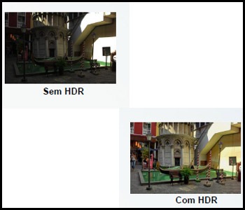 Recurso para fotos fantásticas HDR equilibrio de imagens motorola razr d3