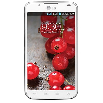 celular desbloqueado LG Optimus L7 II Dual P716 Branco de frente