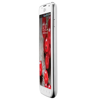 celular desbloqueado LG Optimus L7 II Dual P716 Branco de lado