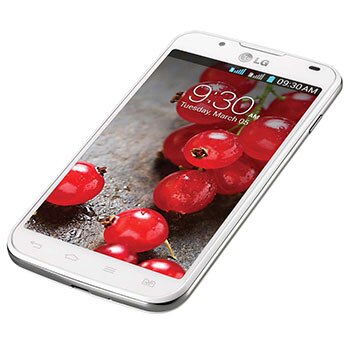 celular desbloqueado LG Optimus L7 II Dual P716 Branco deitado