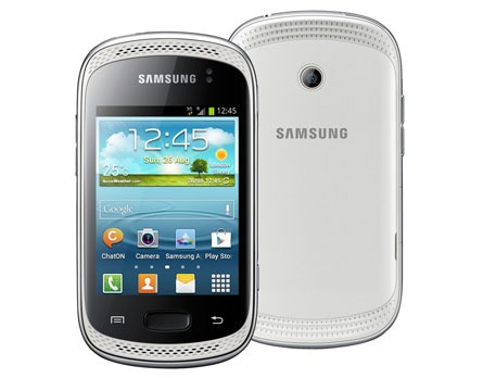 O celular desbloqueado Samsung Galaxy Music Duos S1012B Branco celular desbloqueado Samsung Galaxy Music Duos S1012B Branco