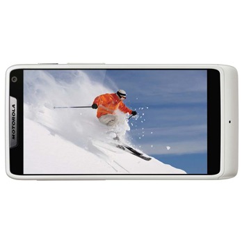 O celular desbloqueado Motorola RAZR i Branco OI deitado celular desbloqueado Motorola RAZR i Branco OI deitado