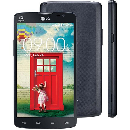 Celular Desbloqueado LG L80 TV Dual D385 Preto Celular Desbloqueado LG L80 TV Dual D385 Preto