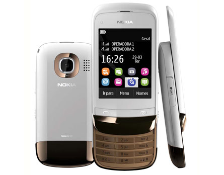 Celular desbloqueado com touch screen - Modelo C2-03 da Nokia permite acesso a diversos aplicativos Celular desbloqueado com touch screen - Modelo C2-03 da Nokia permite acesso a diversos aplicativos