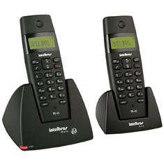 O telefone é expansível telefone sem fio Intelbras TS 40 C de frente